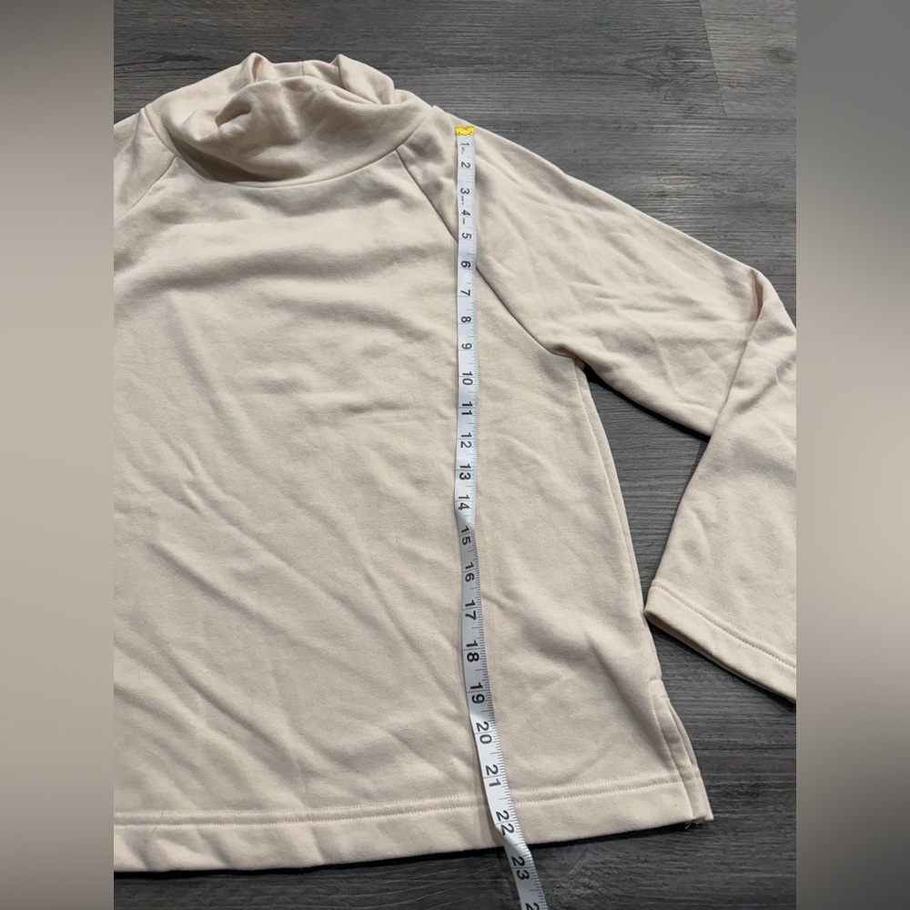 Lou & Grey Soft Cream Terry Turtleneck Sweater - Picture 8 of 8